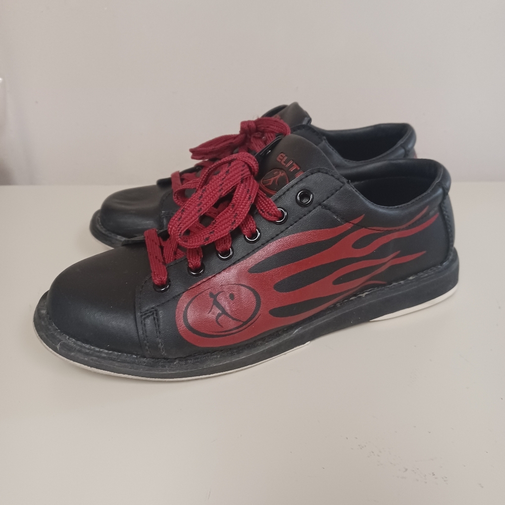 Elite Bowling Shoes - Red Flame Size 8